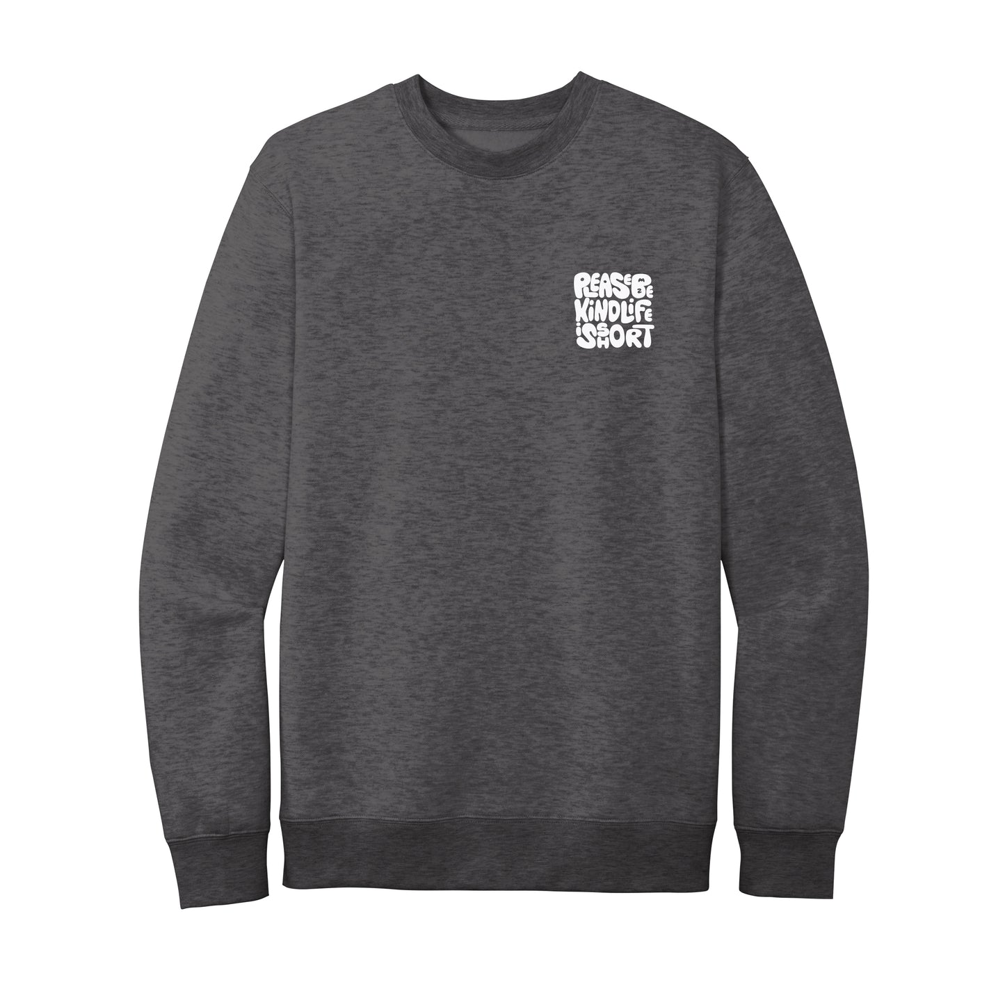 Fleece Crewneck - Heather Charcoal