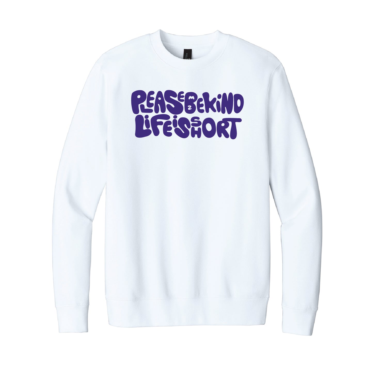 Fleece Crewneck - White