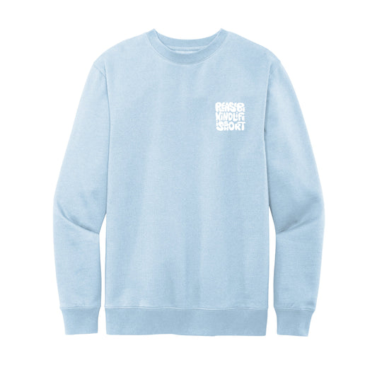 Fleece Crewneck - Ice Blue