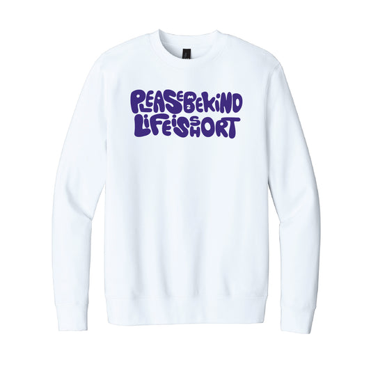Fleece Crewneck - White